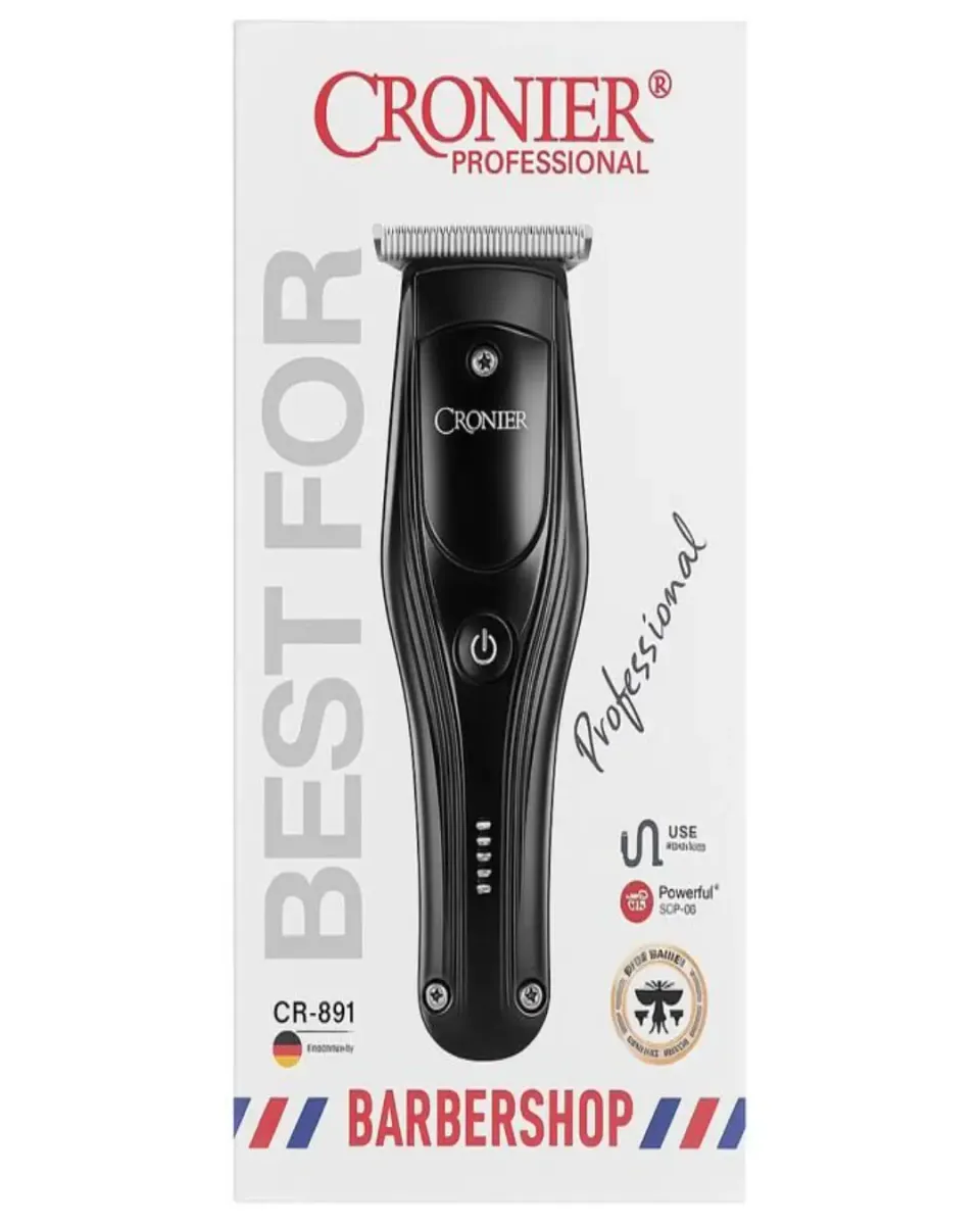 Tondeuse Professionnelle Cronier CR-891 – Puissante, Rechargeable, Idéale Barbiers et Particuliers