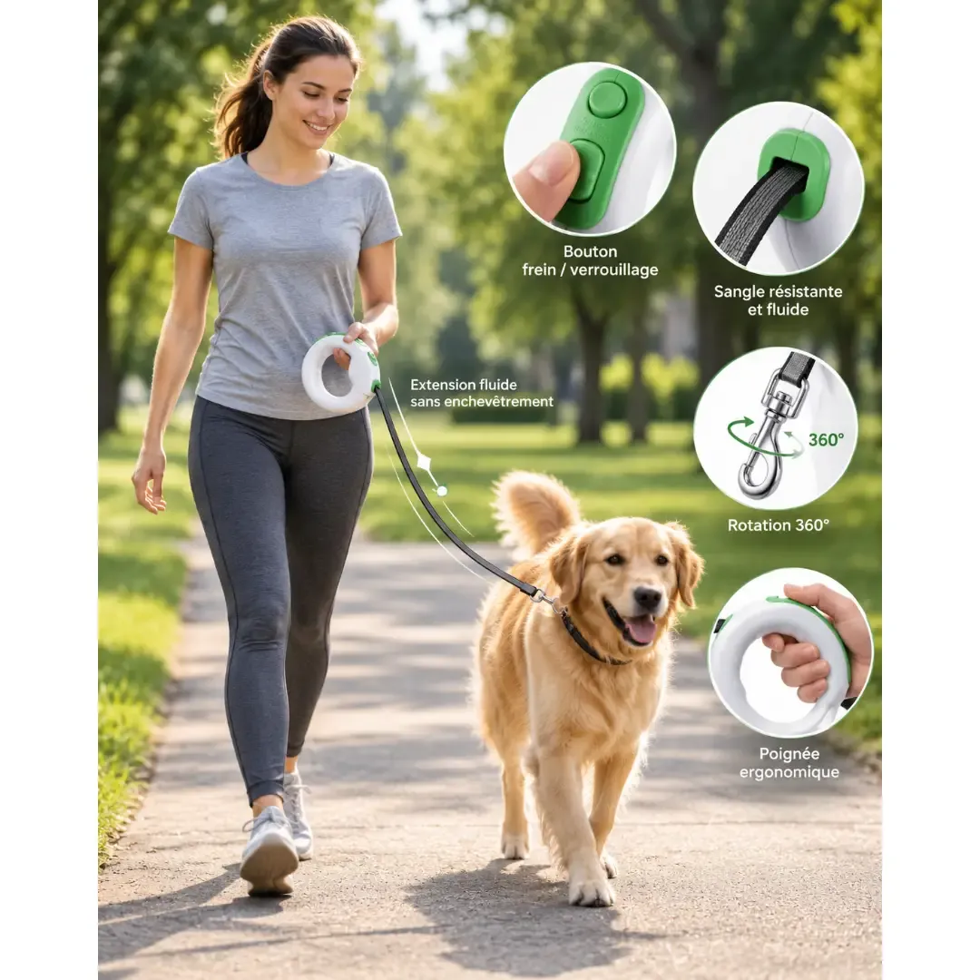  Corde  pour chien avec un pile intégré