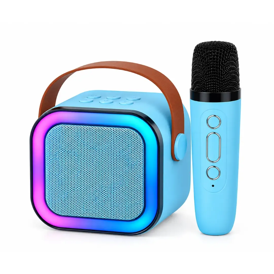 Enceinte Karaoké Portable K12 avec Micro Sans Fil & LED RGB